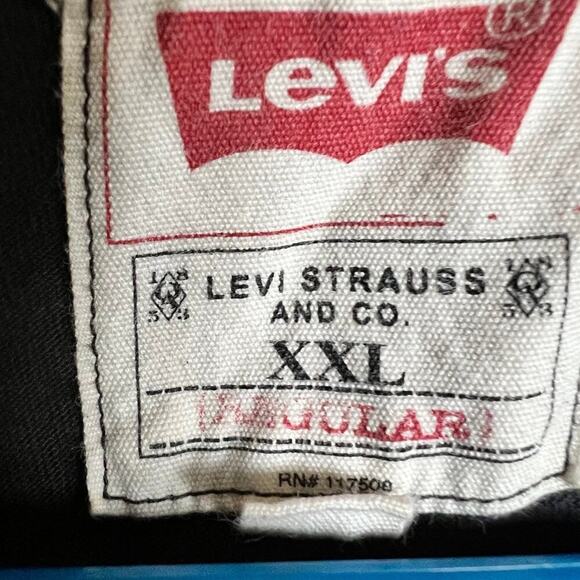 LEVIS black long sleeve henley men's size XXL - Picture 1 of 6